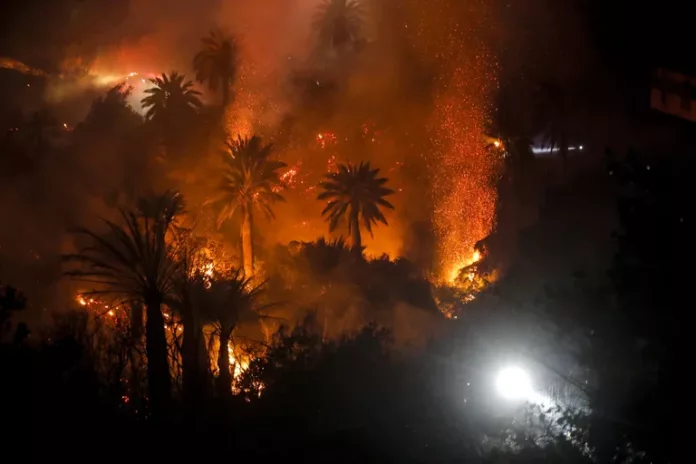 Chile declaró el estado de catástrofe por incendio en Viña del Mar