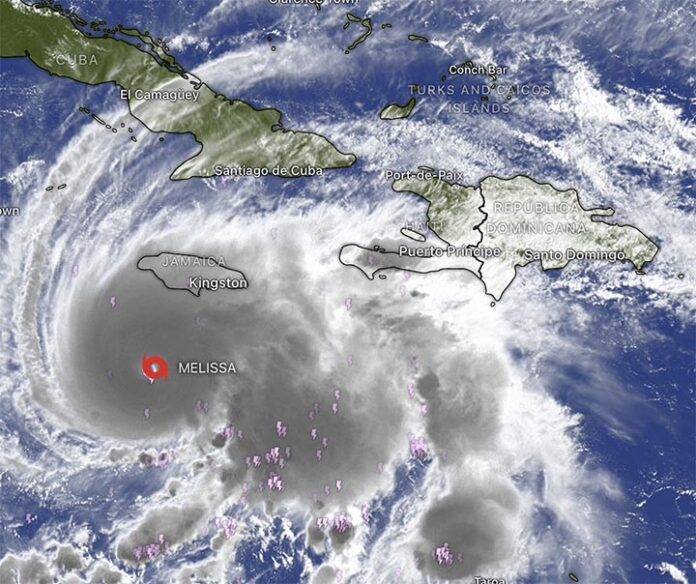 Huracán Melissa alcanza categoría 5 y pone en alerta máxima a Jamaica