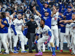 Dodgers dejan en el terreno a los Azulejos tras juego histórico de 18 inning