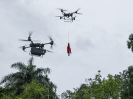 Drones del 911 son utilizados para entregar kits de raciones