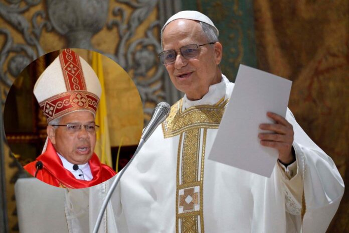 El papa León XIV recibe a monseñor Ozoria en Roma