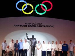 Fundación Juan Ulises García Saleta, inaugura plaza olímpica en honor al padre del olimpismo