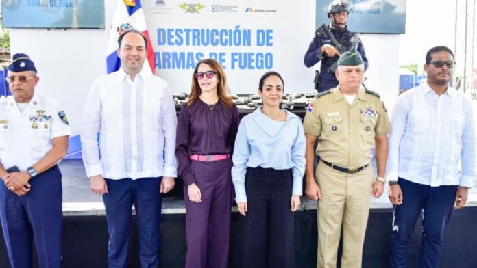 Interior y Policía, junto con Metaldom, destruyen armas de fuego incautadas