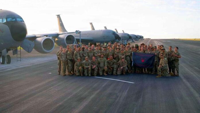 Dos escuadrones de la Fuerza Aérea de Estados Unidos instalaron la base en el AILA