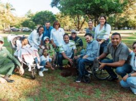 Alcaldía del DN y Conadis desarrollan siembra inclusiva en el Mirador Sur