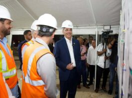 Presidente Abinader realiza visita de supervisión al túnel bajo la Plaza de la Bandera