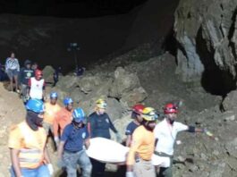Hallan sin vida a operador atrapado en derrumbe de mina en Nigua tras 12 horas de búsqueda
