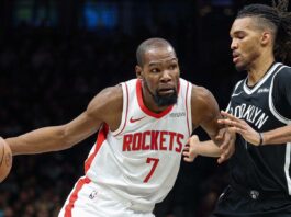 120-96. Durant y los Rockets se pasean en Brooklyn