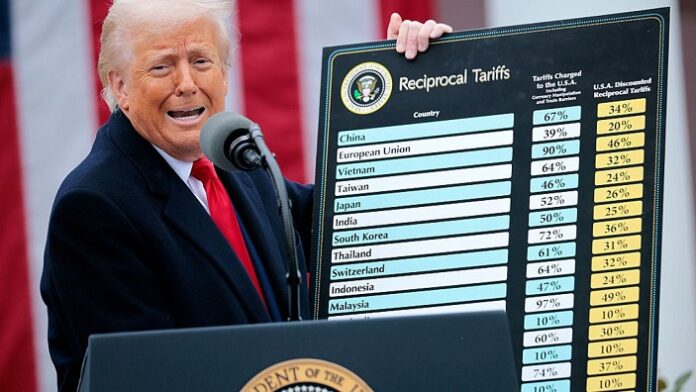 Trump dice que arancel es «su palabra favorita» en mitin republicano en Georgia
