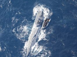 EE.UU. y Colombia detienen narcosubmarino en operación conjunta