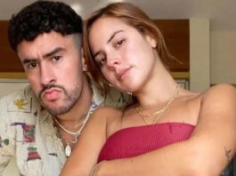 Bad Bunny y Gabriela Berlingeri son vistos saliendo de un restaurante en Brasil