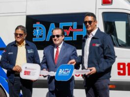 Sistema 911 entrega 50 ambulancias a la DAEH y eleva a 376 las unidades operativas en el país