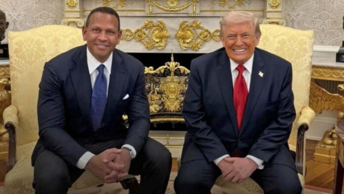 Alex Rodríguez se reúne con Donald Trump en la Casa Blanca