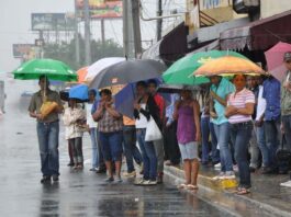 Indomet pronóstico fuertes aguaceros para hoy viernes
