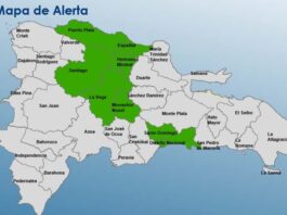 COE mantiene alerta verde en 8 provincias y el Distrito Nacional