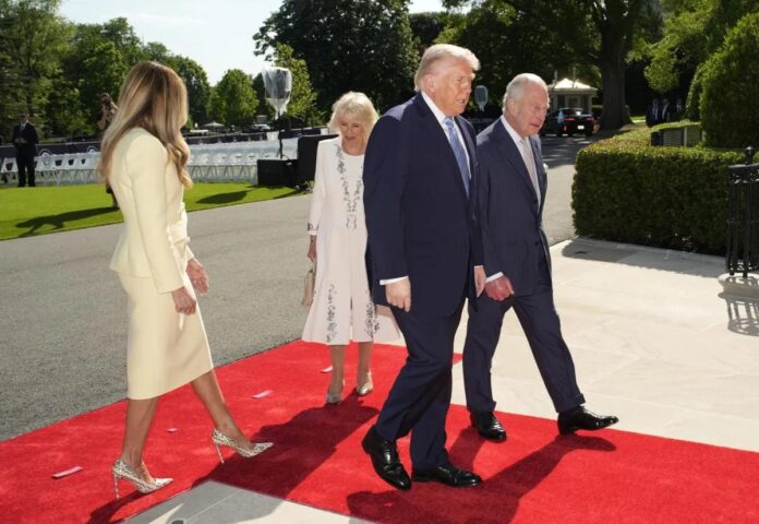 Los reyes Carlos III y Camila aterrizan en EE. UU. para una visita de Estado de cuatro días