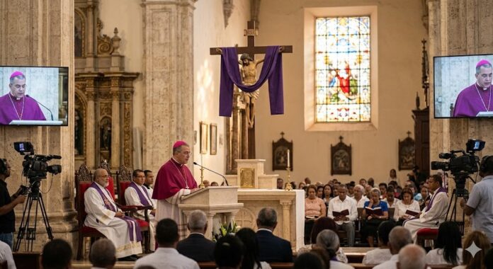 Arquidiócesis de Santo Domingo reflexiona sobre las “Siete Palabras” de Jesús en solemne acto de Semana Santa