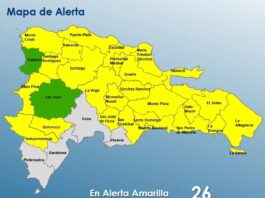 COE mantiene 26 provincias en alerta amarilla por lluvias y advierte riesgo de inundaciones