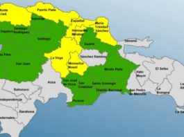COE mantiene 7 provincias en alerta amarilla y 13 en verde por lluvias e inundaciones