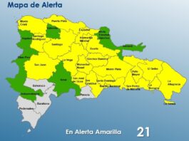El COE mantiene 21 provincias bajo alerta amarilla y siete en verde por lluvias