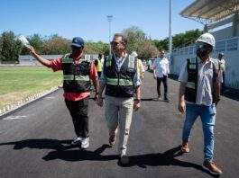 Ito Bisonó recorre y supervisa trabajos en el Centro Olímpico
