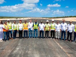 Ministro José Ignacio Paliza supervisa avances en la construcción del Aeropuerto Internacional Cabo Rojo