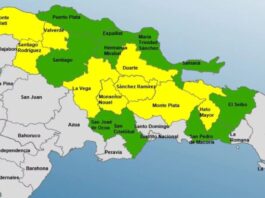 COE mantiene 9 provincias en alerta amarilla y 10 en verde por lluvias