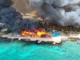 Una mujer murió y 1.700 personas fueron evacuadas tras un incendio en un complejo turístico