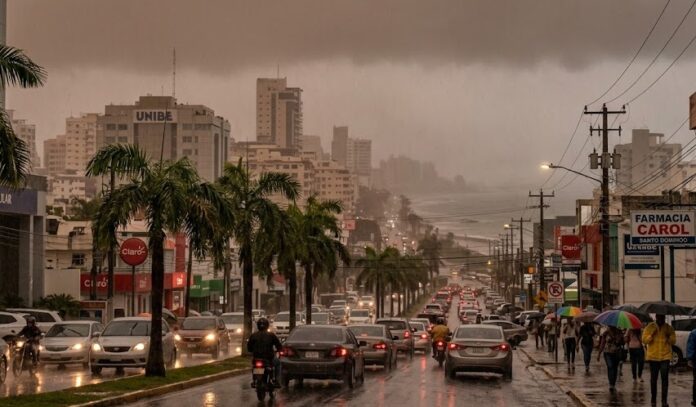 Pronóstico de hoy: Aguaceros por onda tropical y altas temperaturas por polvo del Sahara
