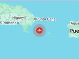 Se registra temblor de tierra en República Dominicana hoy de 4.6 en la escala de Richter