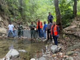 Medio Ambiente desmantela represa ilegal construida en el Río Bellaco, en Jacagua