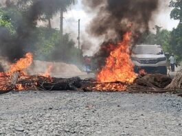 Protestan contra eliminación de acceso a sector en Sabana Grande de Boyá