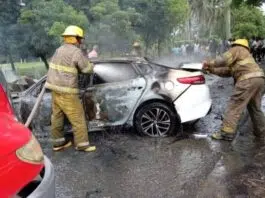 Una persona muere calcinada y dos resultan heridas tras accidente en SDN