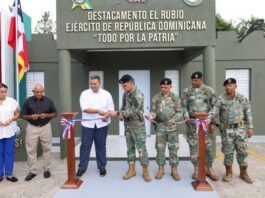 Comandante del Ejército entrega destacamento en el distrito municipal El Rubio, provincia Santiago