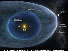Artist rendering of Voyager 1 spacecraft crossing the heliopause into interstellar space