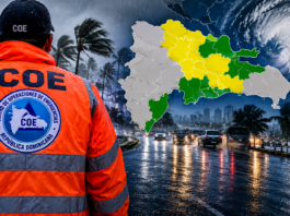 COE aumenta niveles de alerta en 16 provincias y el Distrito Nacional por incidencia de vaguada