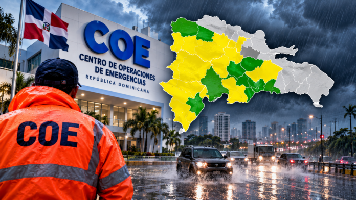 COE mantiene alertas por lluvias en varias provincias