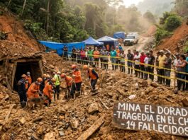 Derrumbe en mina de oro ilegal deja 14 muertos en Colombia