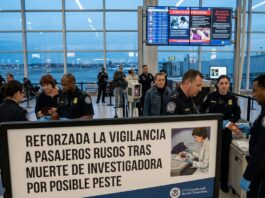 Aeropuerto de Nueva York refuerza la vigilancia a pasajeros rusos tras la muerte de una investigadora por posible peste