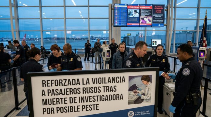 Aeropuerto de Nueva York refuerza la vigilancia a pasajeros rusos tras la muerte de una investigadora por posible peste
