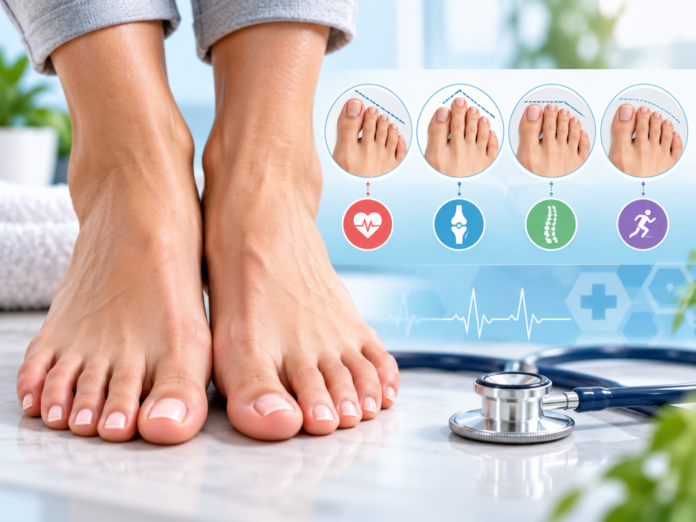 Lo que la forma de tus dedos del pie revela sobre tu salud general