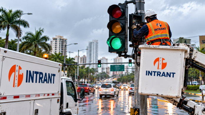 INTRANT agiliza respuesta a averías semafóricas tras intensas lluvias en Santo Domingo