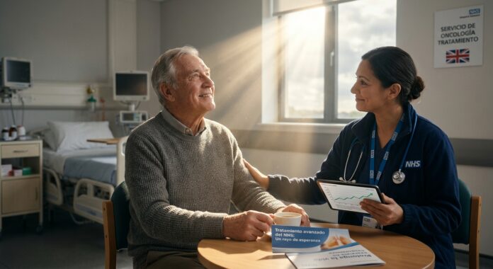 Un rayo de esperanza para pacientes con cáncer de pulmón avanzado: un tratamiento del NHS prolonga la vida