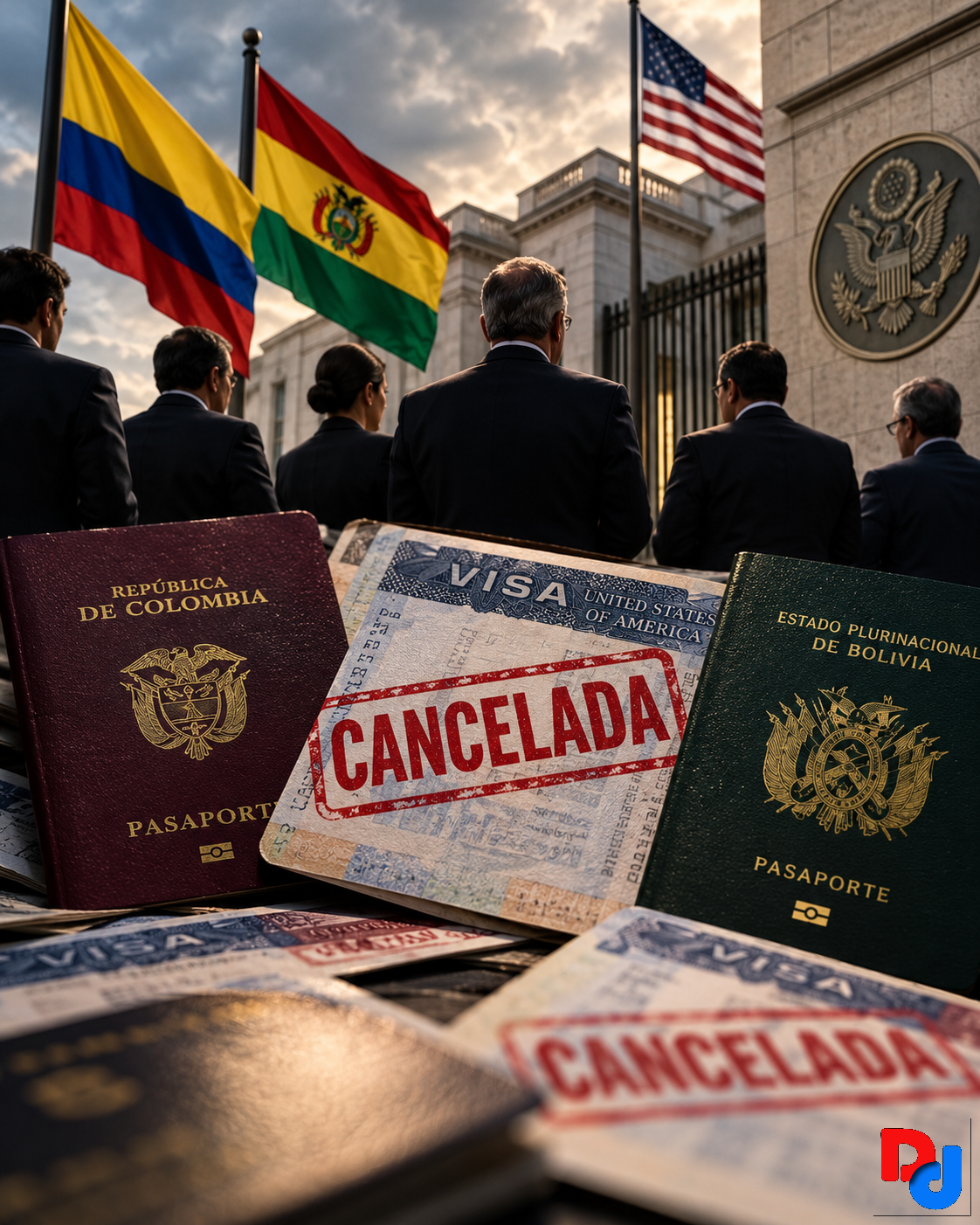 EE. UU. retira visas a decenas de altos cargos de Colombia y Bolivia EE. UU. retira visas a decenas de altos cargos de Colombia y Bolivia