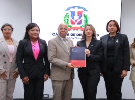 Alfredo Pacheco recibe el proyecto de ley Mirabal Alfredo Pacheco recibe el proyecto de ley Mirabal