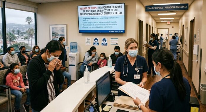 La temporada de gripe se adelanta en la Costa Oeste y preocupa a los médicos en EE. UU.