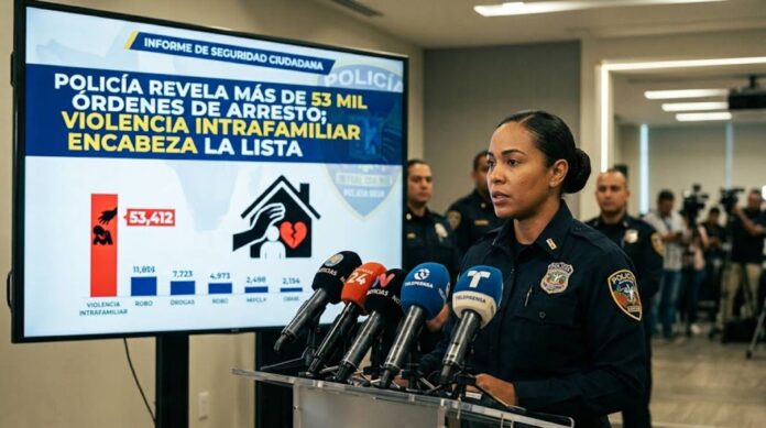 Policía revela más de 53 mil órdenes de arresto; violencia intrafamiliar encabeza la lista